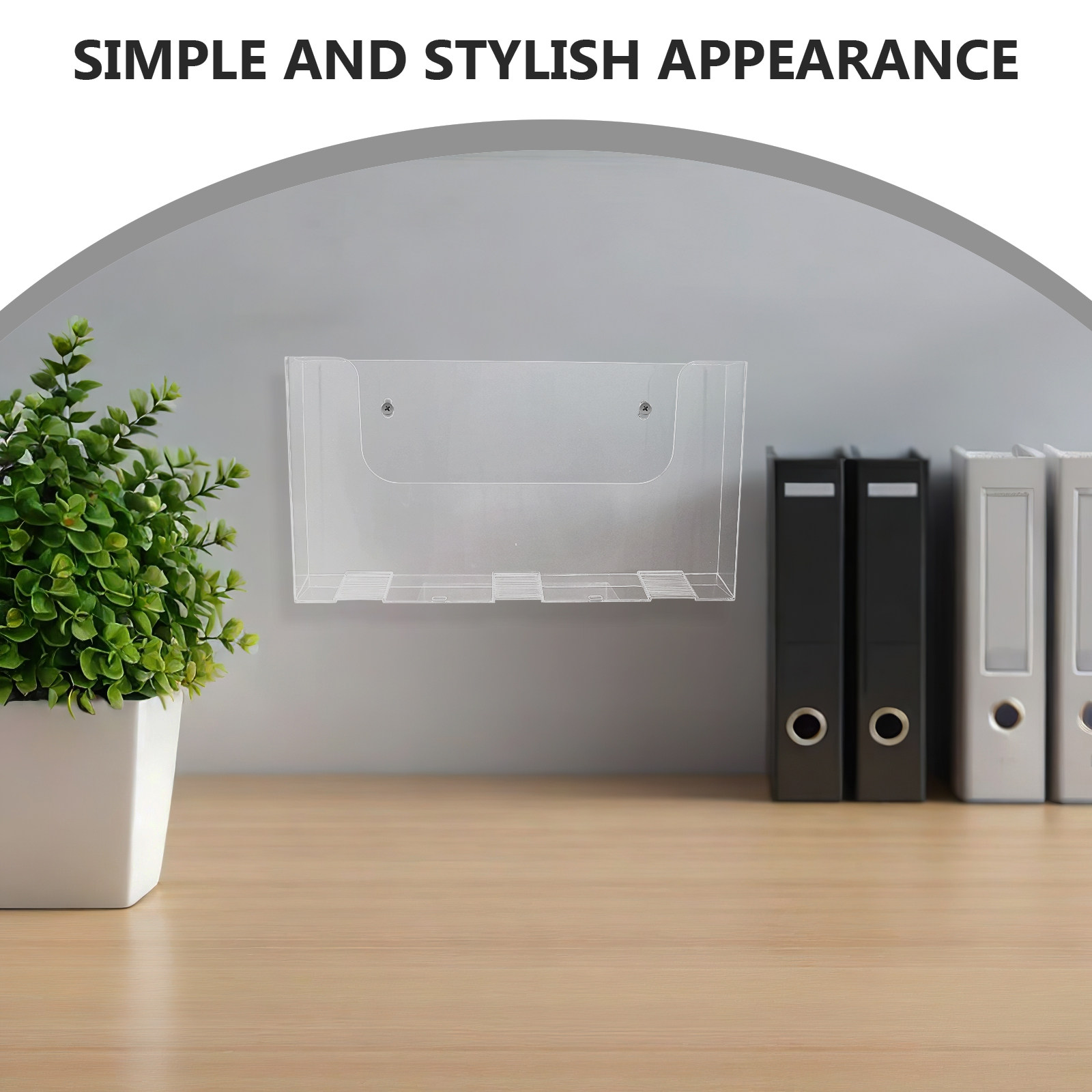 2Pcs Wall File Holder Acrylic  - Magazine Holder Rack 评论和价格