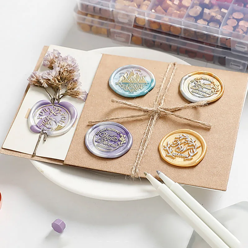 Wax Seal Stamp Set with Wax Pe - Wax Seal Stamp Set 评论和价格