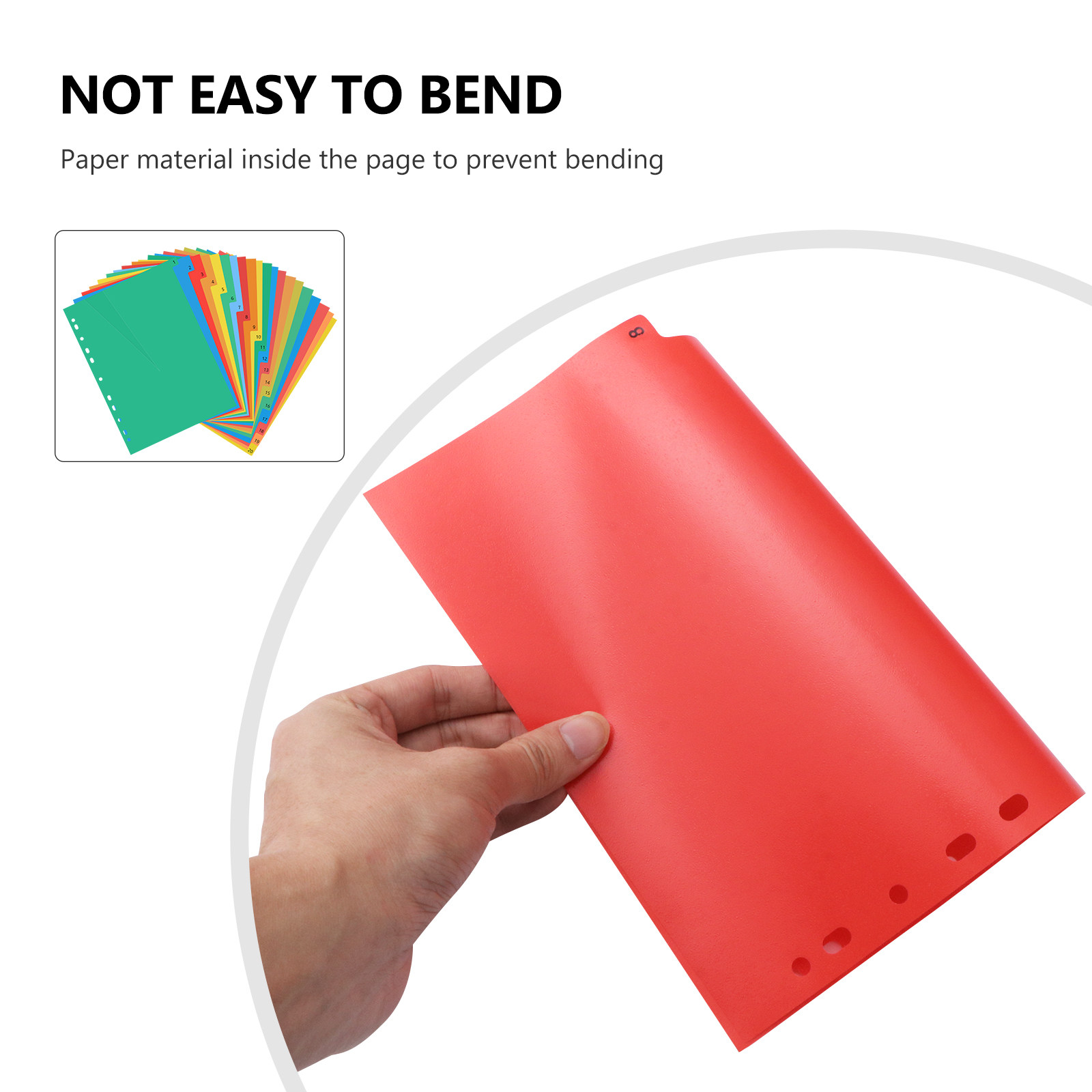 20 Pages A4 Colorful Plastic T - Tab Divider A4 评论和价格