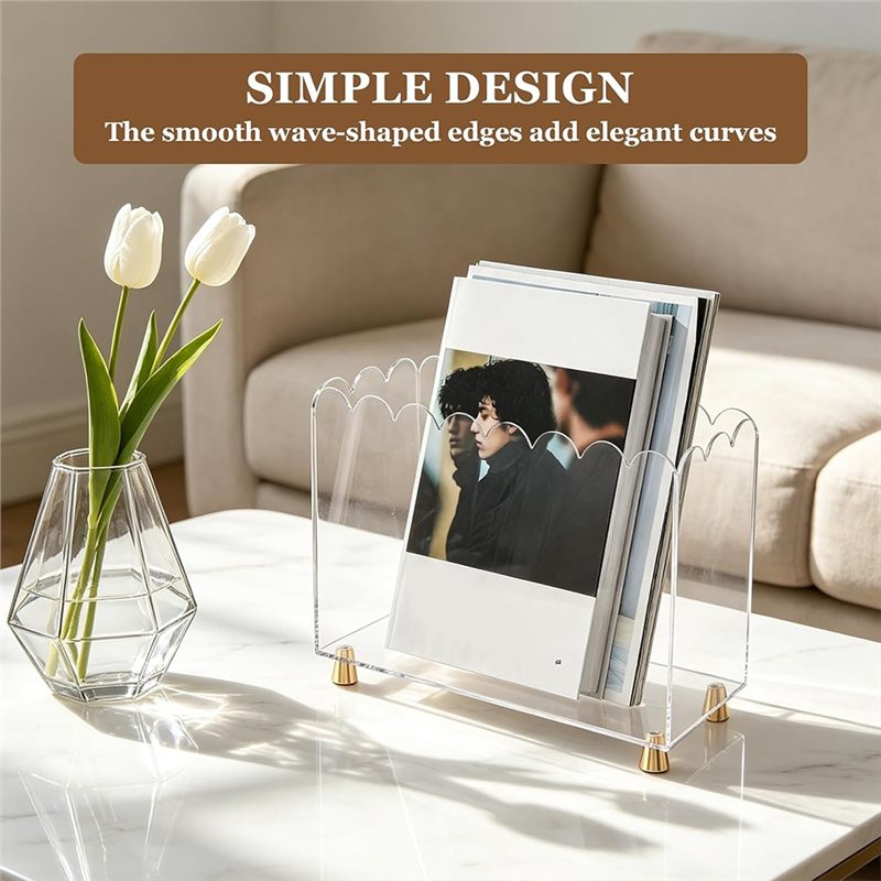 ABKO-Acrylic Magazine Holder F - Magazine Holder Rack 评论和价格