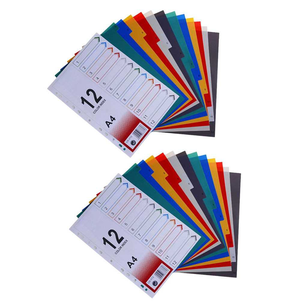 2Pcs Index Paper Refills Extra - Tab Divider A4 评论和价格