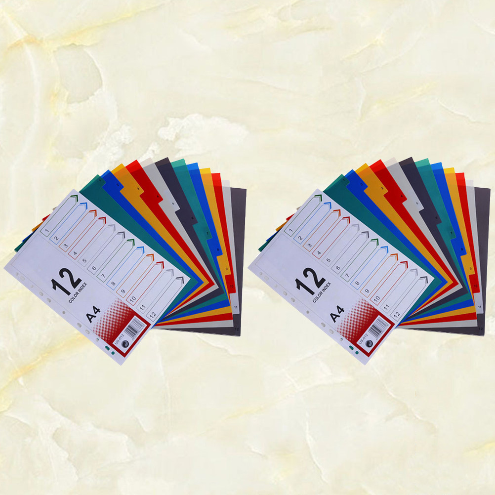 2Pcs Index Paper Refills Extra - Tab Divider A4 评论和价格