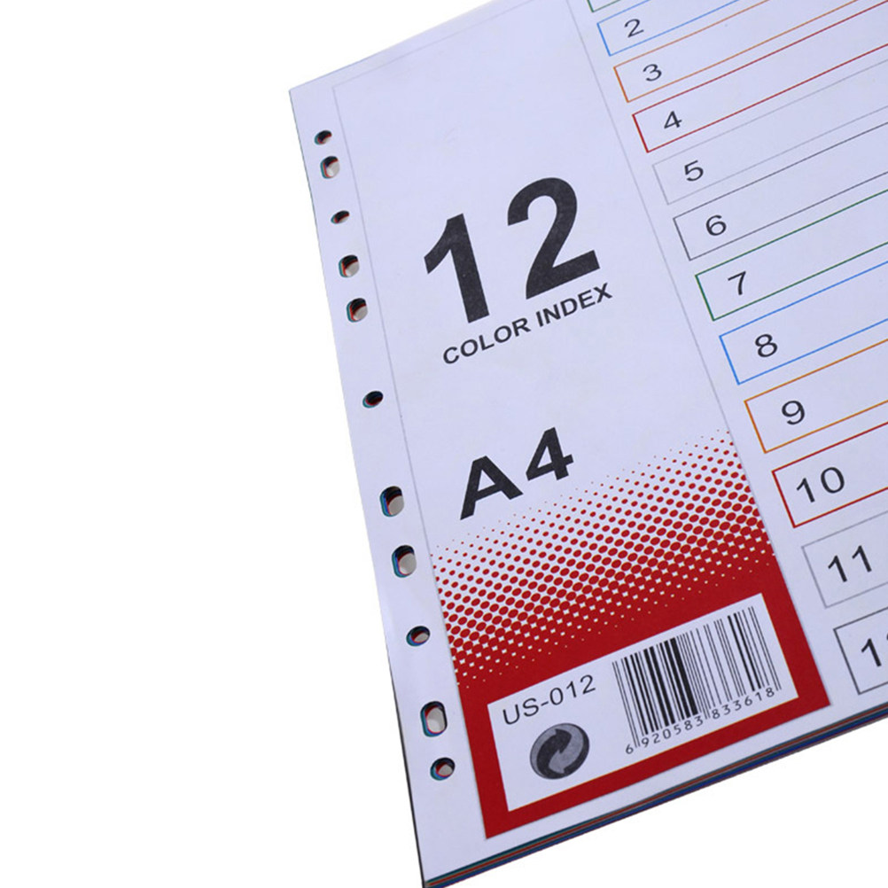 2Pcs Index Paper Refills Extra - Tab Divider A4 评论和价格